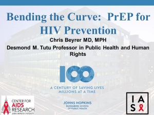 Bending the Curve: PrEP for HIV Prevention