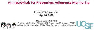 AFP Inter-CFAR Working Group Webinar Featuring Drs. Monica Gandhi and Matt Spinelli | April 6, 2020