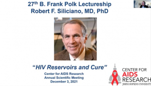 B. Frank Polk Lecture: Robert Siliciano, MD, PhD presents, “HIV Reservoirs and Cure”